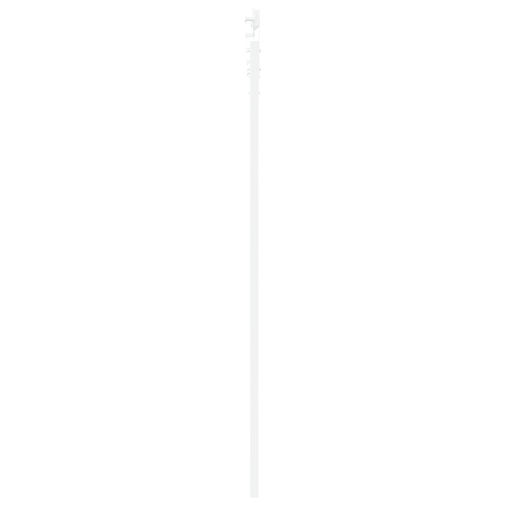 Produktbild för Skjutdörr ORKDAL Vit 93 x 202 cm Massivt tallträ och glas