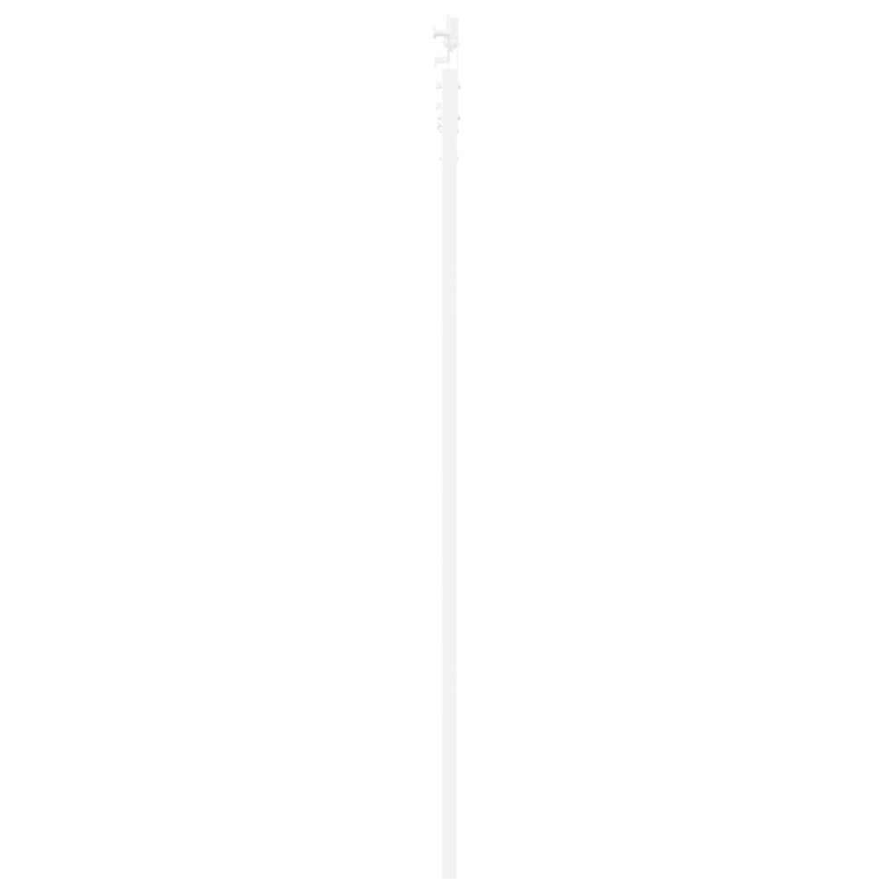 Produktbild för Skjutdörr ORKDAL Vit 93 x 211 cm Massivt tallträ och glas