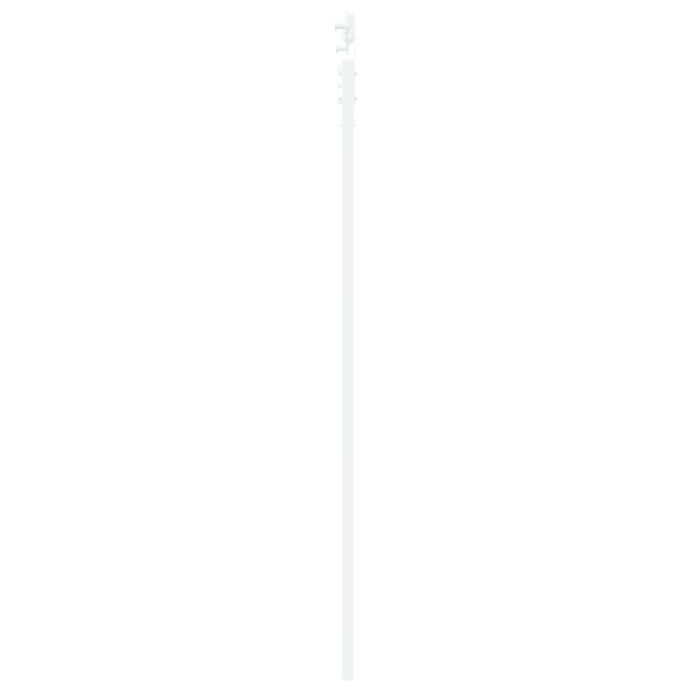Produktbild för Skjutdörr ORKDAL Vit 93 x 202 cm Massivt tallträ och glas
