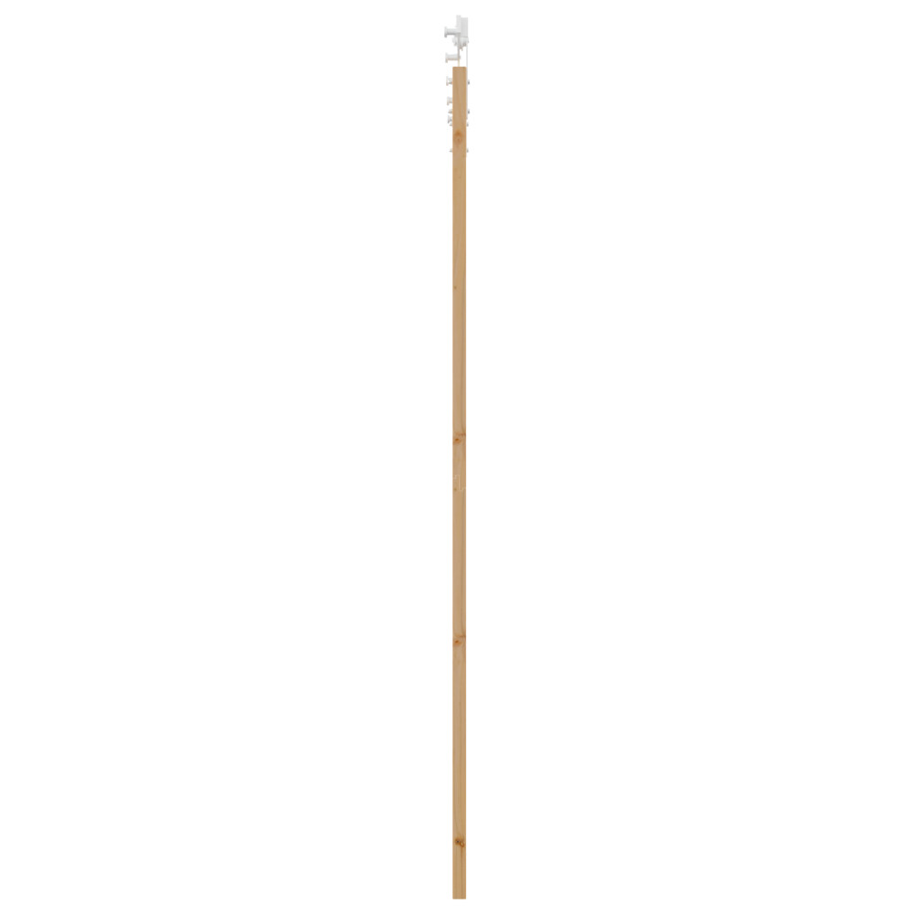 Produktbild för Skjutdörr ORKDAL Naturfärg 93 x 232 cm Massivt tallträ och glas
