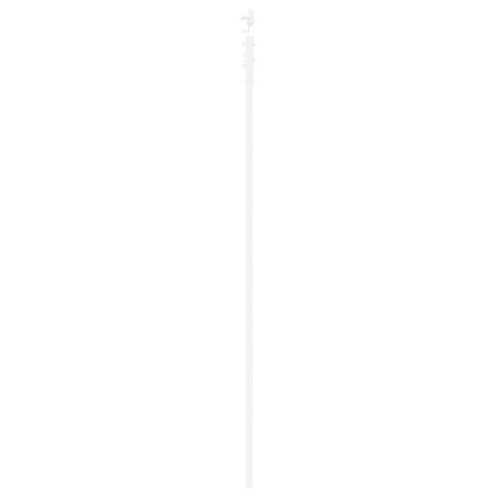 Produktbild för Skjutdörr ORKDAL Vit 93 x 232 cm Massivt tallträ och glas