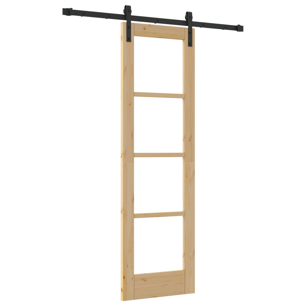 Produktbild för Skjutdörr ORKDAL Naturfärg 61 x 198,5 cm