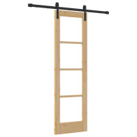 Produktbild för Skjutdörr ORKDAL Naturfärg 61 x 198,5 cm