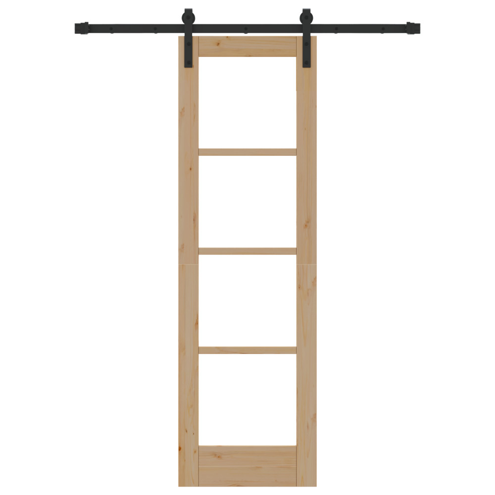 Produktbild för Skjutdörr ORKDAL Naturfärg 61 x 198,5 cm