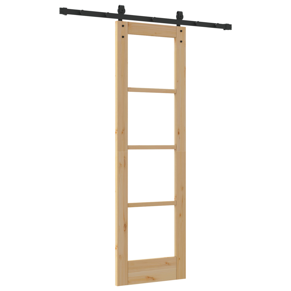 Produktbild för Skjutdörr ORKDAL Naturfärg 61 x 198,5 cm