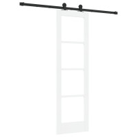 Produktbild för Skjutdörr ORKDAL Vit och svart 61 x 198,5 cm