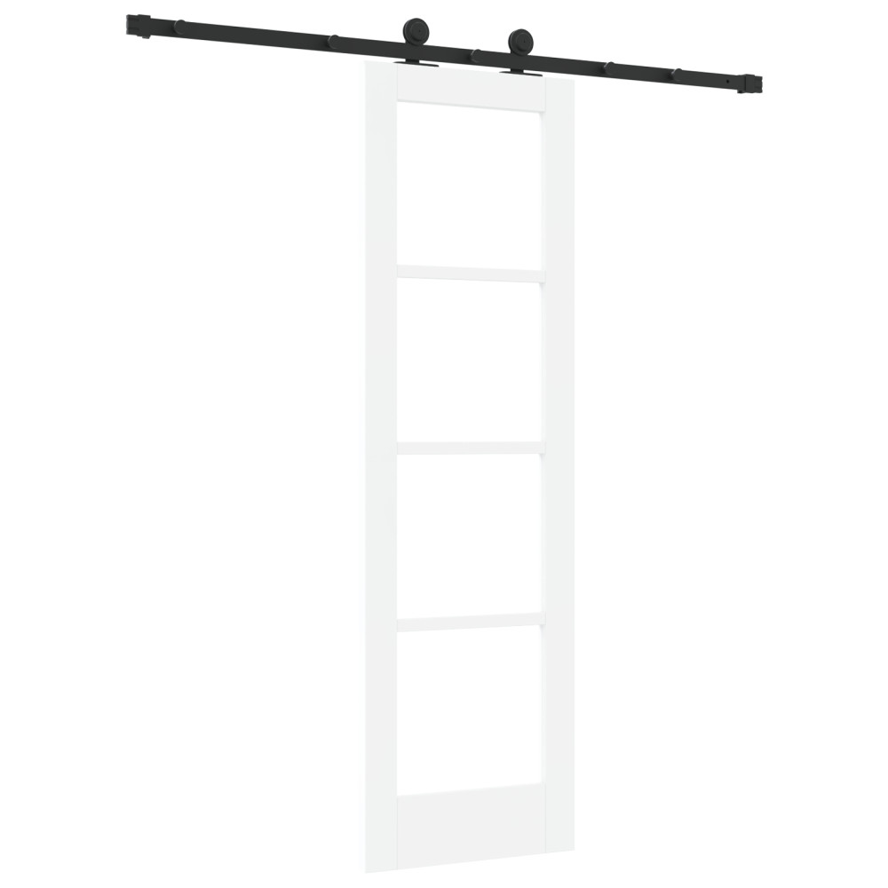 Produktbild för Skjutdörr ORKDAL Vit och svart 61 x 198,5 cm