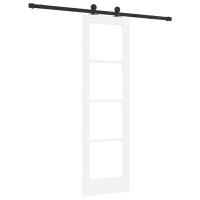 Produktbild för Skjutdörr ORKDAL Vit och svart 61 x 198,5 cm