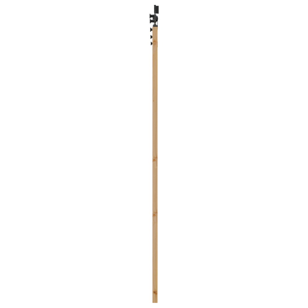 Produktbild för Skjutdörr ORKDAL Naturlig och svart 73,5 x 198,5 cm