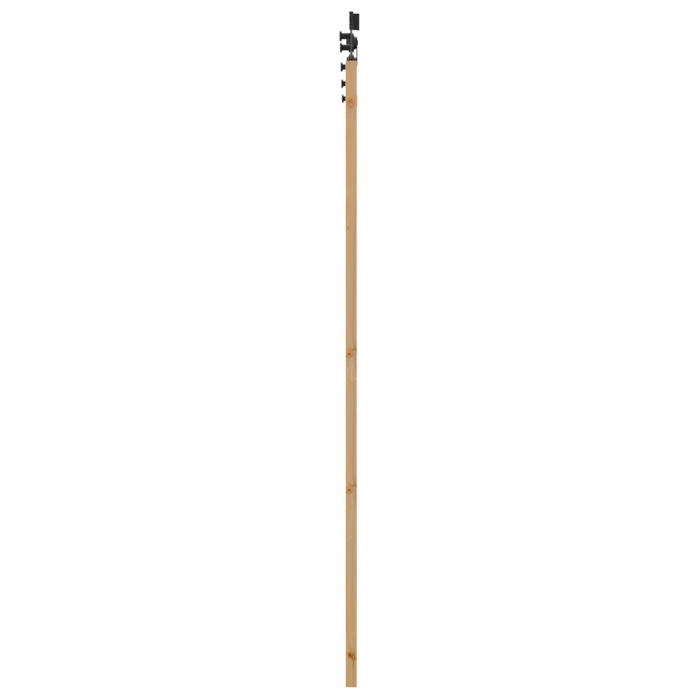 Produktbild för Skjutdörr ORKDAL Naturlig och svart 93 x 211 cm