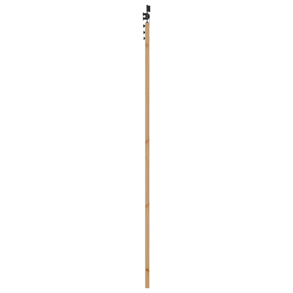 Produktbild för Skjutdörr ORKDAL Naturlig och svart 93 x 232 cm