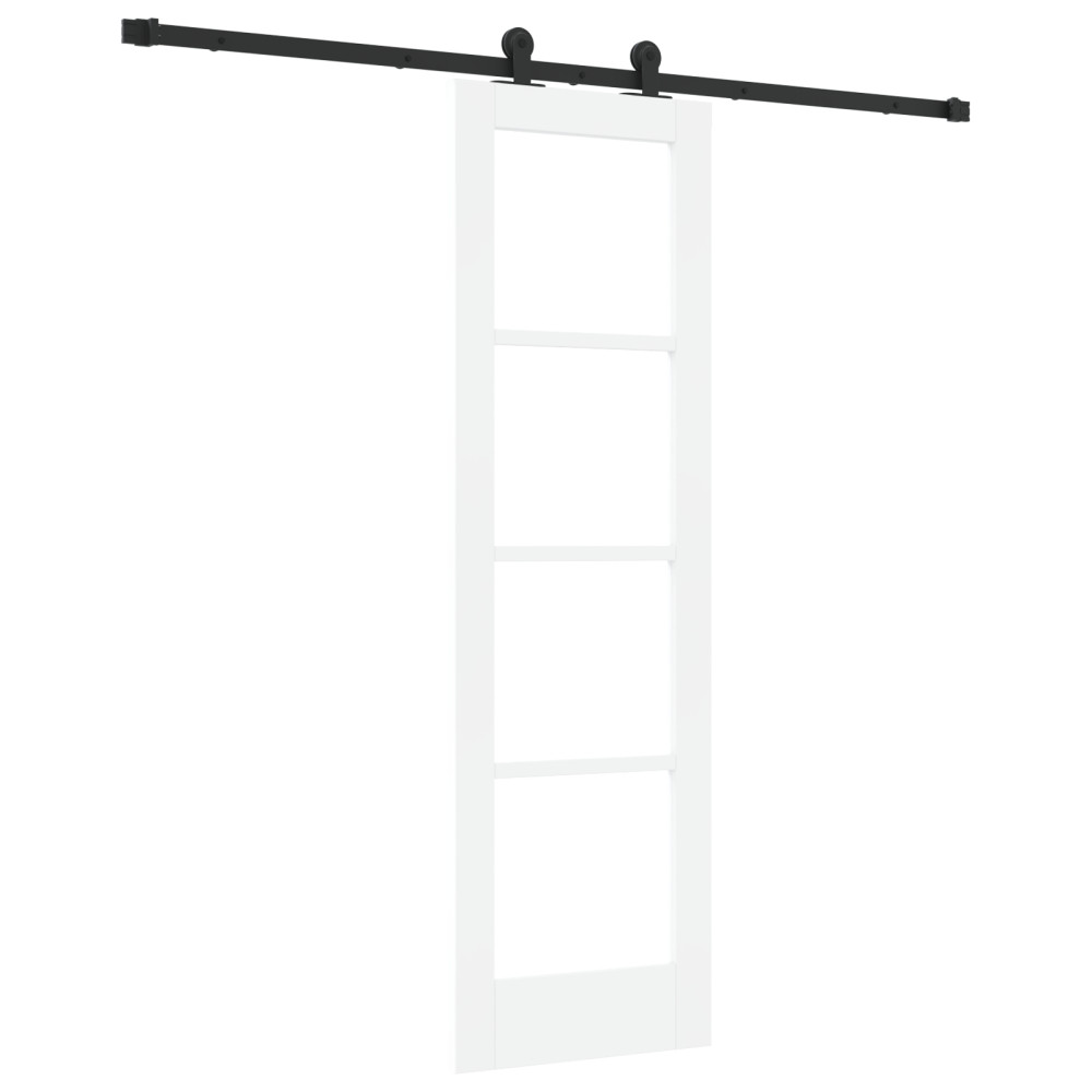 Produktbild för Skjutdörr ORKDAL Vit och svart 61 x 198,5 cm
