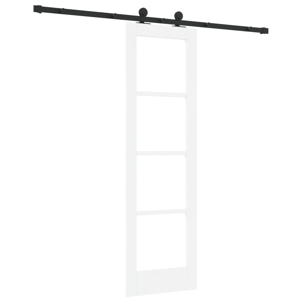 Produktbild för Skjutdörr ORKDAL Vit och svart 61 x 198,5 cm