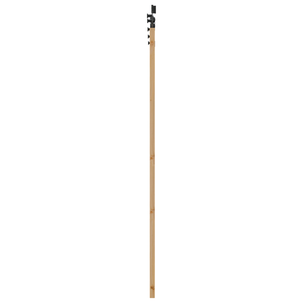Produktbild för Skjutdörr ORKDAL Naturlig och svart 73,5 x 198,5 cm