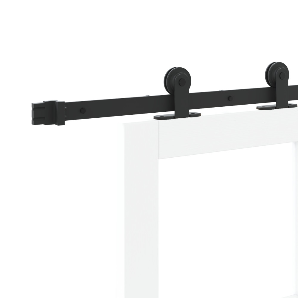 Produktbild för Skjutdörr ORKDAL Vit och svart 83 x 202 cm