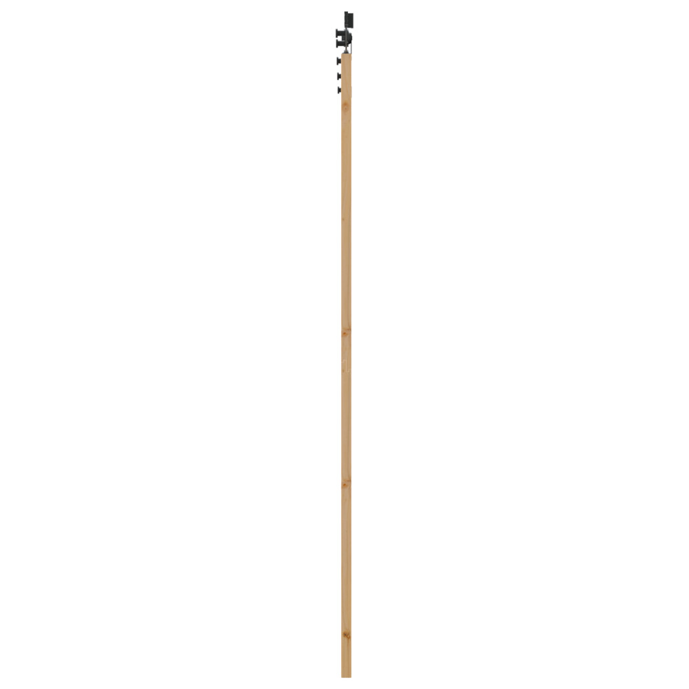 Produktbild för Skjutdörr ORKDAL Naturlig och svart 93 x 232 cm