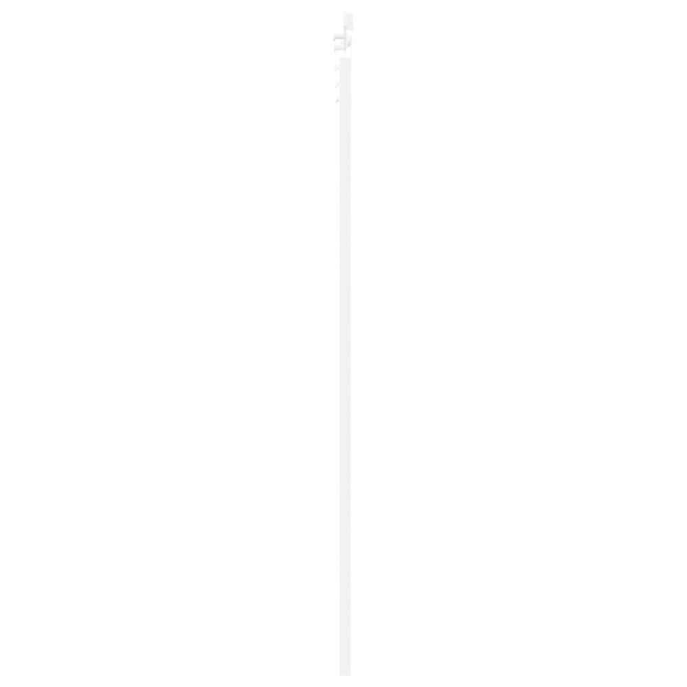 Produktbild för Skjutdörr ORKDAL Vit 83 x 202 cm Massivt tallträ och glas