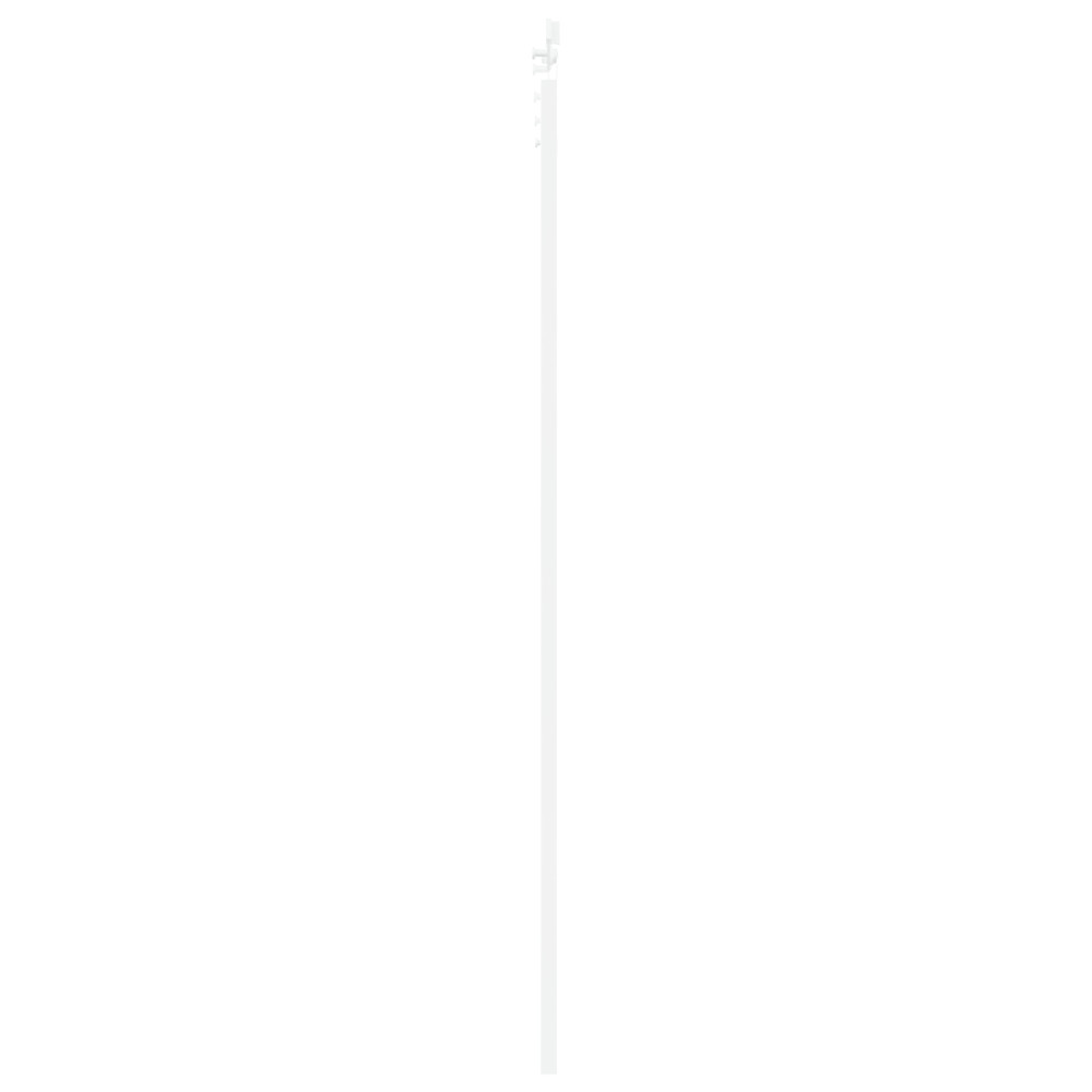 Produktbild för Skjutdörr ORKDAL Vit 93 x 232 cm Massivt tallträ och glas