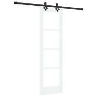 Produktbild för Skjutdörr ORKDAL Vit och svart 61 x 198,5 cm