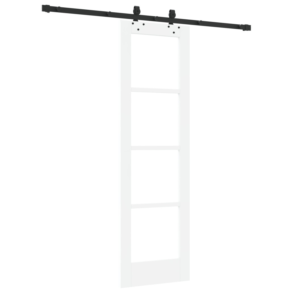 Produktbild för Skjutdörr ORKDAL Vit och svart 61 x 198,5 cm