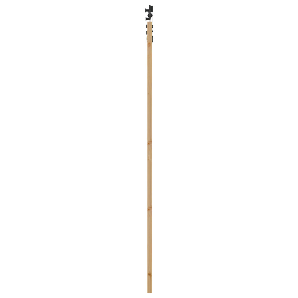 Produktbild för Skjutdörr ORKDAL Naturlig och svart 93 x 232 cm