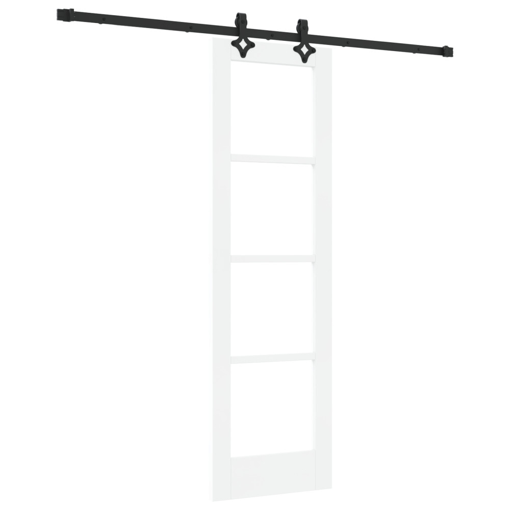 Produktbild för Skjutdörr ORKDAL Vit och svart 61 x 198,5 cm