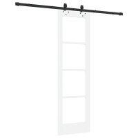 Produktbild för Skjutdörr ORKDAL Vit och svart 61 x 198,5 cm