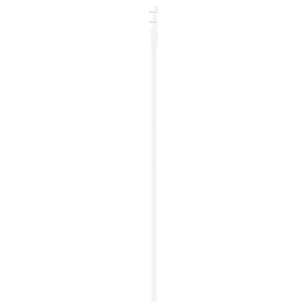 Produktbild för Skjutdörr Vit 61 x 198,5 cm Massivt tallträ och glas
