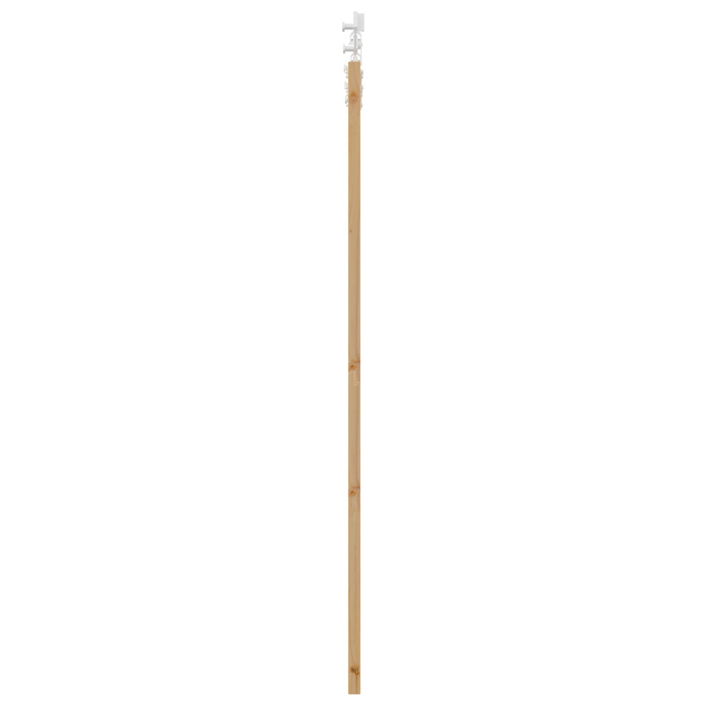 Produktbild för Skjutdörr Naturfärg 73,5 x 198,5 cm Massivt tallträ och glas