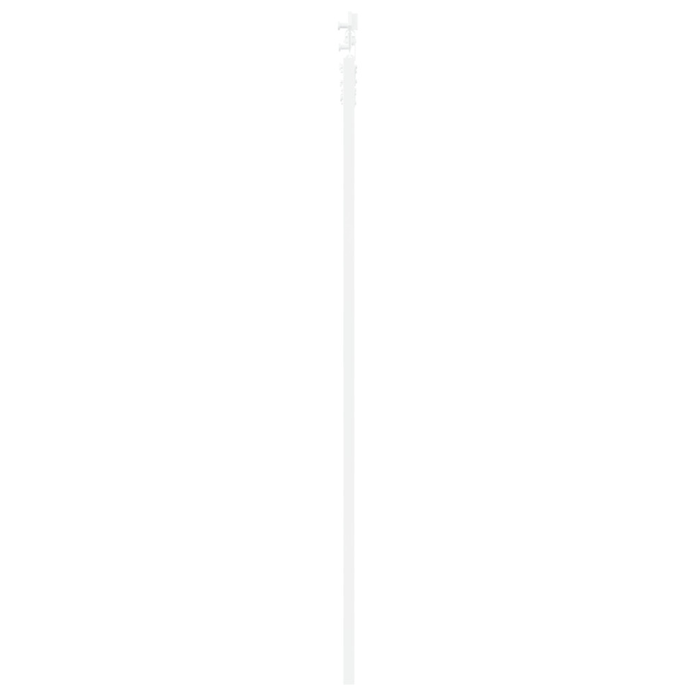 Produktbild för Skjutdörr Vit 83 x 211 cm Massivt tallträ och glas
