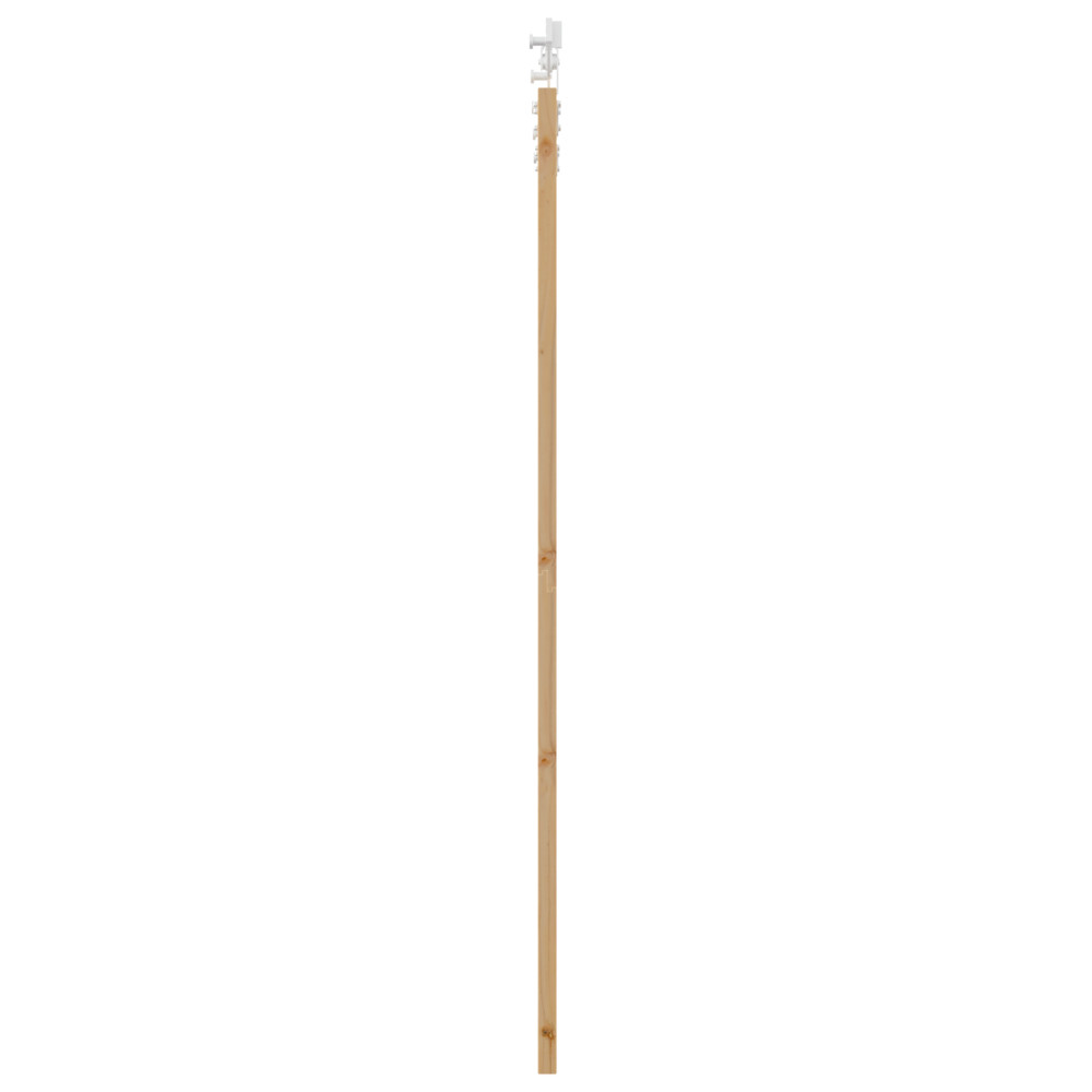 Produktbild för Skjutdörr Naturfärg 93 x 202 cm Massivt tallträ och glas