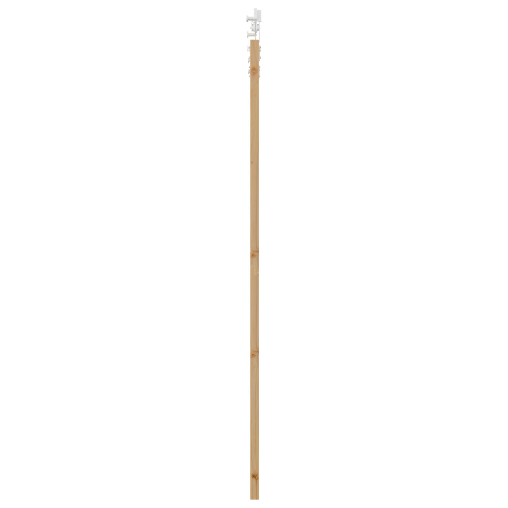 Produktbild för Skjutdörr Naturfärg 93 x 211 cm Massivt tallträ och glas