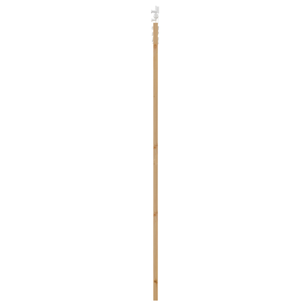 Produktbild för Skjutdörr Naturfärg 93 x 232 cm Massivt tallträ och glas
