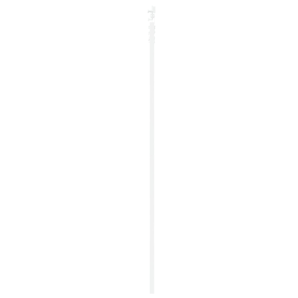 Produktbild för Skjutdörr Vit 93 x 232 cm Massivt tallträ och glas