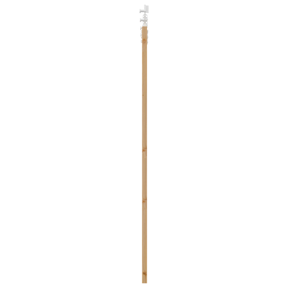 Produktbild för Skjutdörr Naturfärg 73,5 x 198,5 cm Massivt tallträ och glas