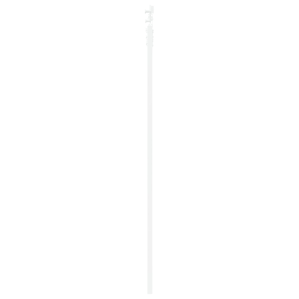 Produktbild för Skjutdörr Vit 83 x 202 cm Massivt tallträ och glas