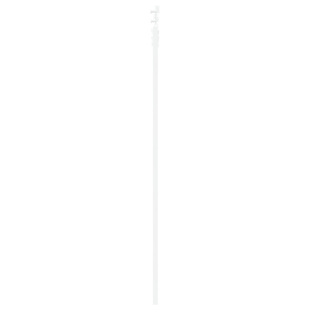 Produktbild för Skjutdörr Vit 83 x 211 cm Massivt tallträ och glas