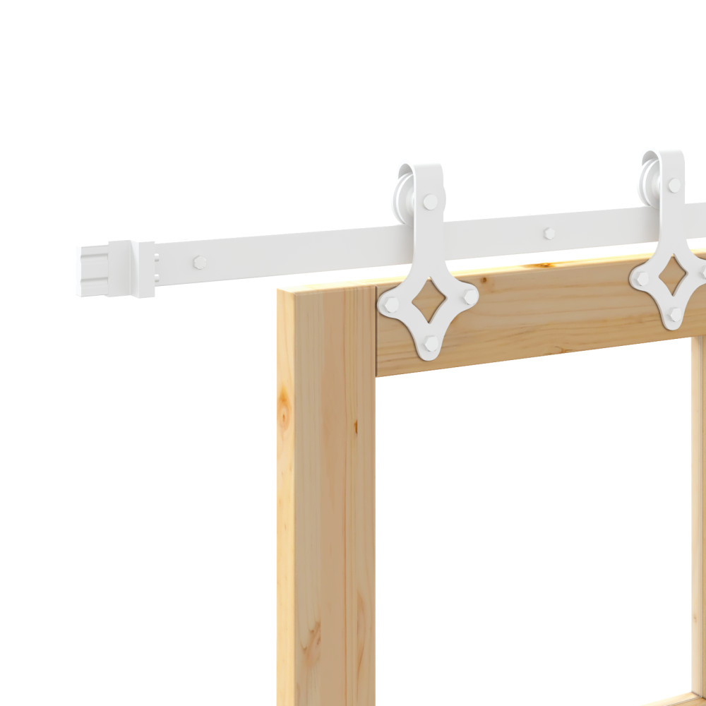 Produktbild för Skjutdörr Naturfärg 93 x 202 cm Massivt tallträ och glas