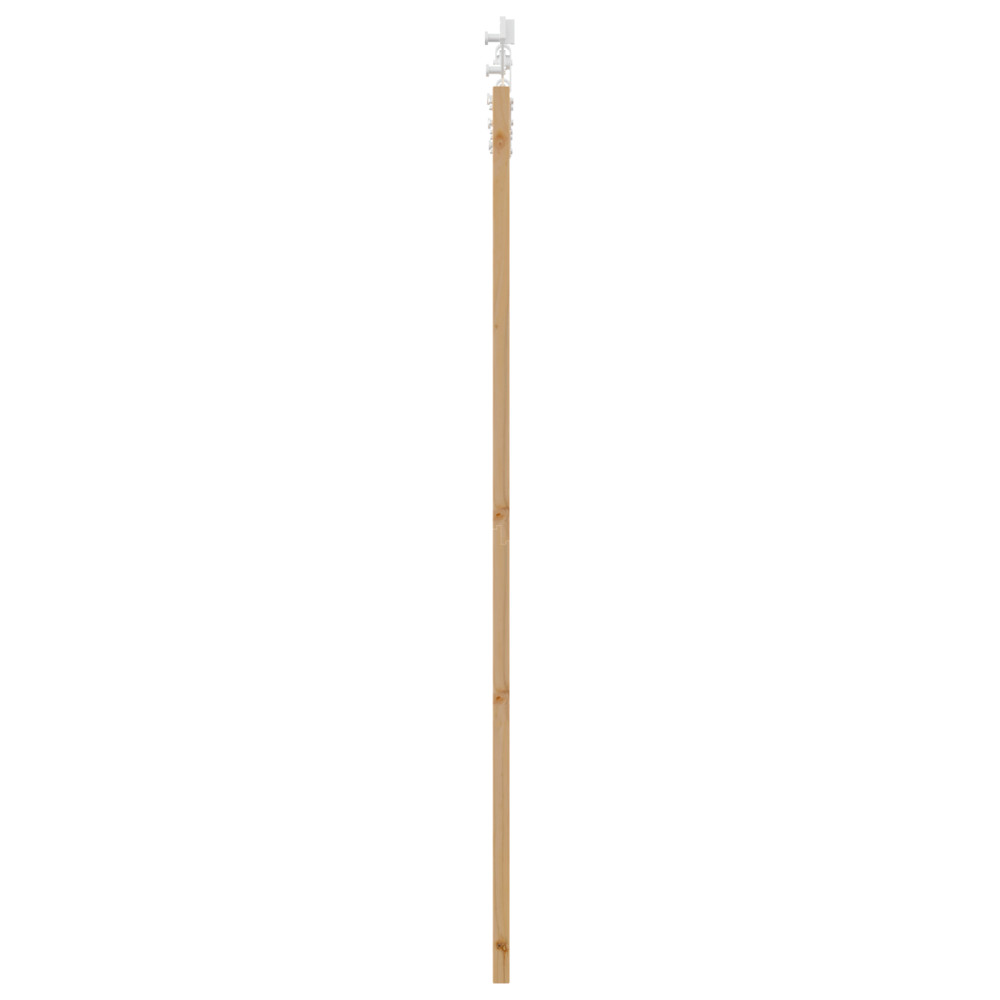 Produktbild för Skjutdörr Naturfärg 93 x 202 cm Massivt tallträ och glas