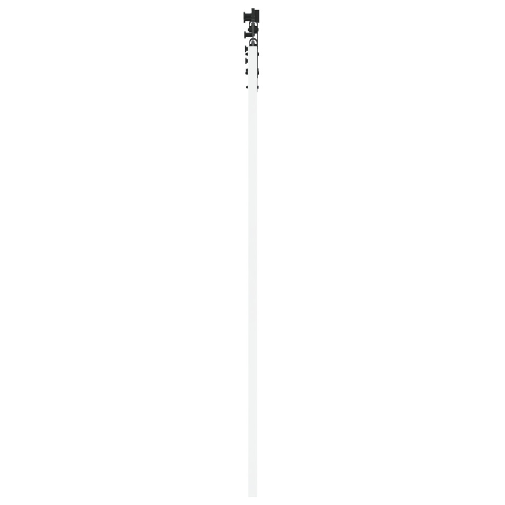Produktbild för Skjutdörr Vit 61 x 198,5 cm Massivt tallträ och glas