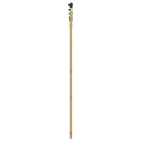 Produktbild för Skjutdörr Naturfärg 93 x 202 cm Massivt tallträ och glas