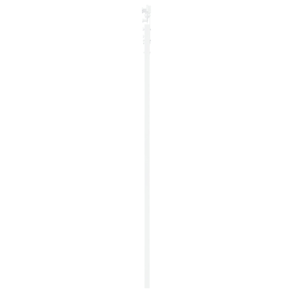 Produktbild för Skjutdörr Vit 83 x 202 cm Massivt tallträ och glas