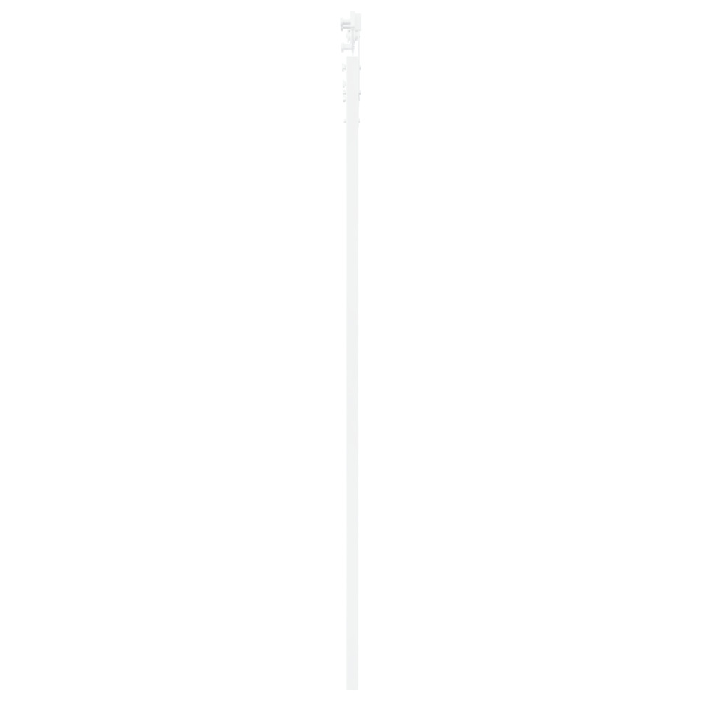 Produktbild för Skjutdörr Vit 83 x 211 cm Massivt tallträ och glas