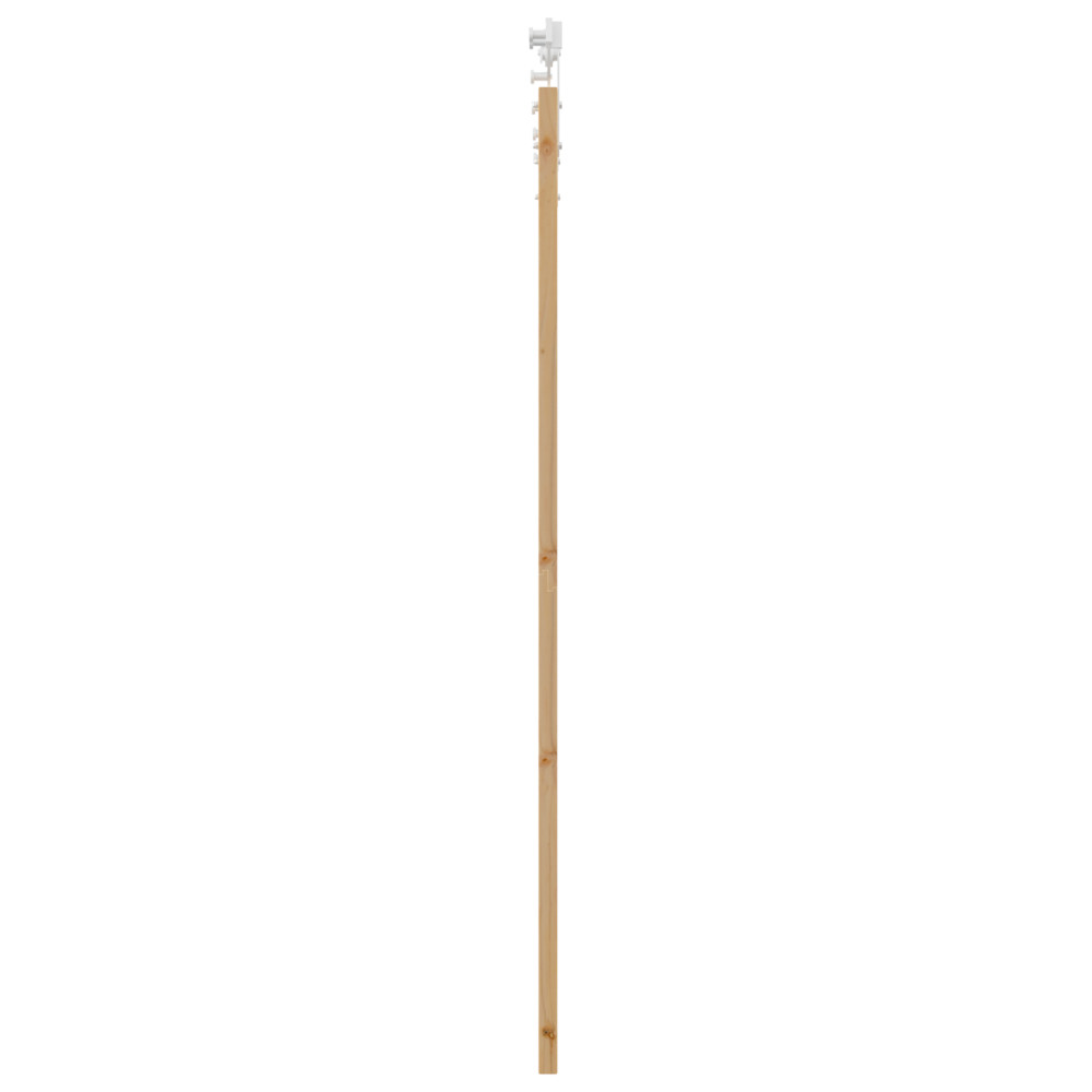 Produktbild för Skjutdörr Naturfärg 93 x 202 cm Massivt tallträ och glas