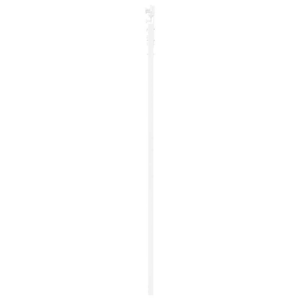 Produktbild för Skjutdörr Vit 93 x 202 cm Massivt tallträ och glas