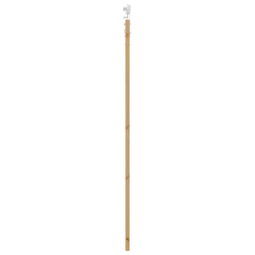 Produktbild för Skjutdörr Naturfärg 93 x 211 cm Massivt tallträ och glas
