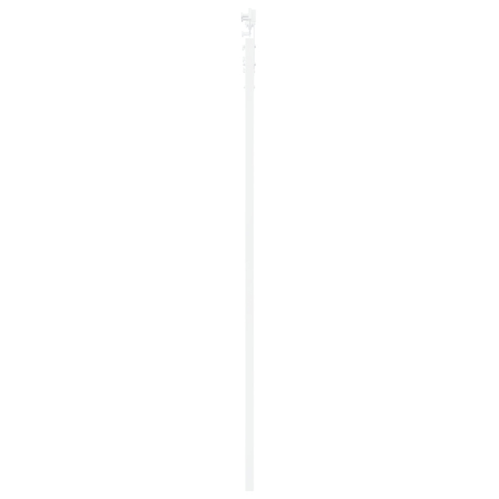 Produktbild för Skjutdörr Vit 93 x 211 cm Massivt tallträ och glas