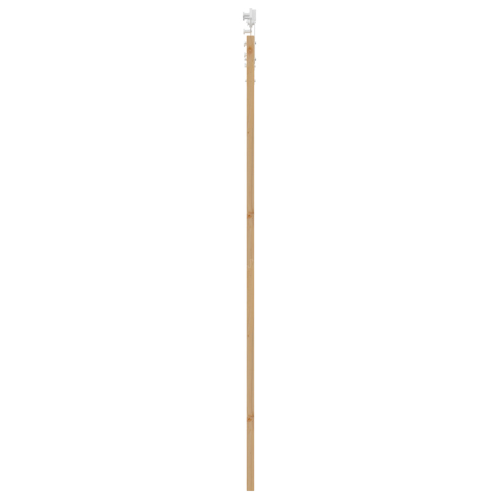 Produktbild för Skjutdörr Naturfärg 93 x 232 cm Massivt tallträ och glas
