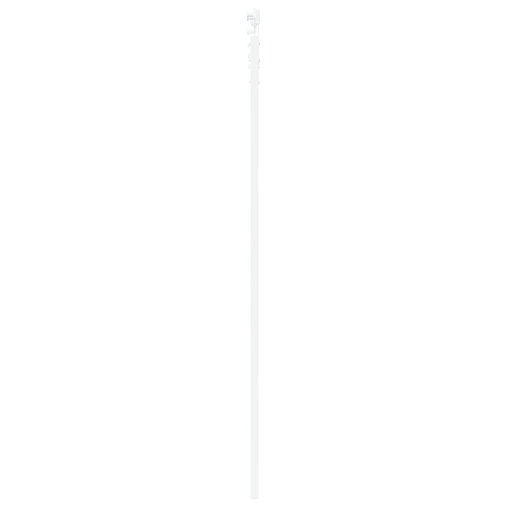 Produktbild för Skjutdörr Vit 93 x 232 cm Massivt tallträ och glas