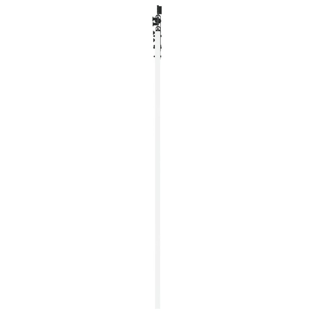 Produktbild för Skjutdörr Vit och svart 61 x 198,5 cm Massivt tallträ och glas